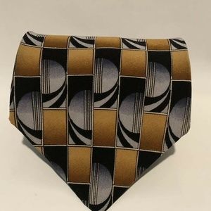 COCKTAIL COLLECTION MENS NECKTIE 100% SILK  BROWN
